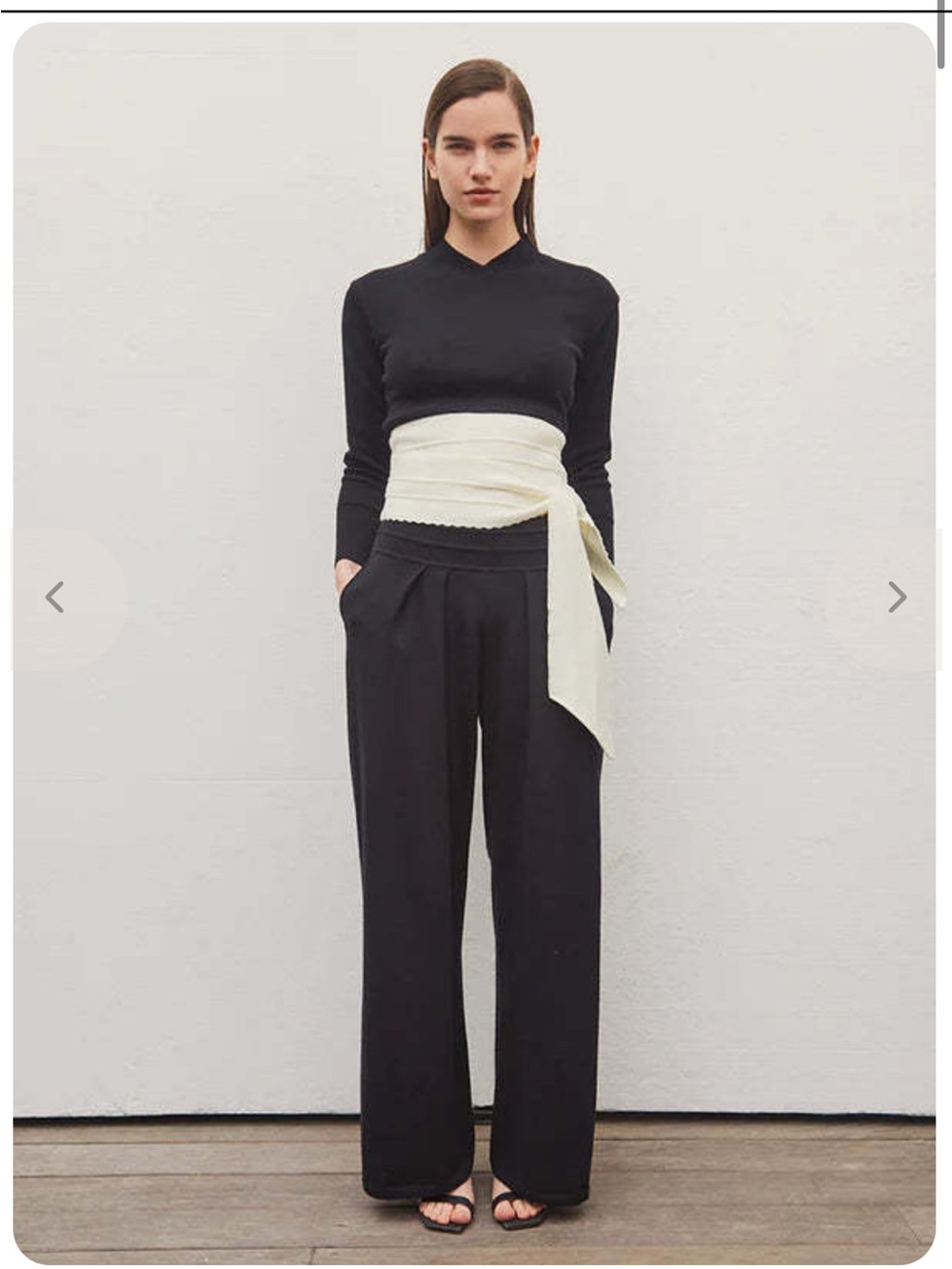 Molli Knit Top with Knotted Belt